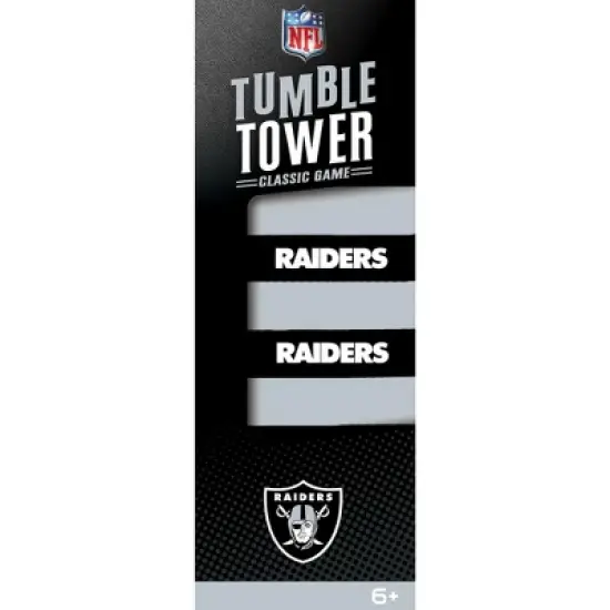MasterPieces Real Wood Block Tumble Towers - NFL Las Vegas Raiders image {1}