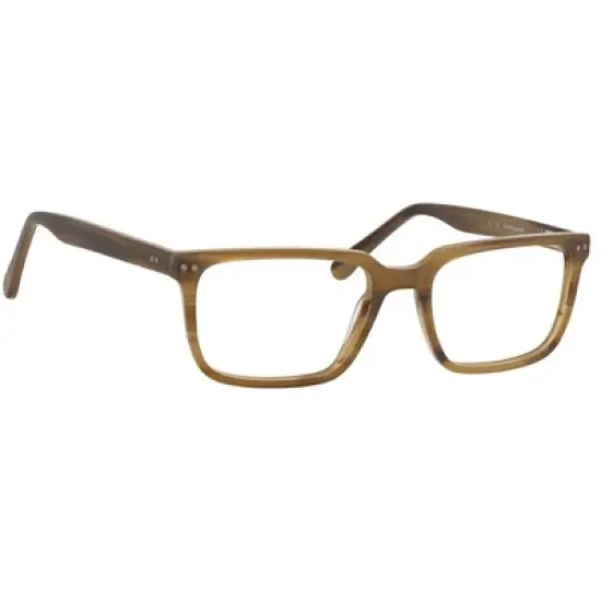 Esquire Mens EQ1557 Rectangular Frame Reading Eyeglasses in Birch Brown 53mm image {1}