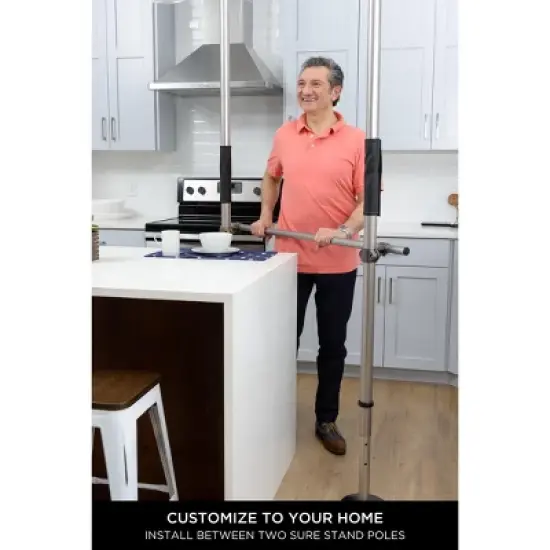 Signature Life Horizontal Grab Bar Accessory for the Sure Stand Security Pole image {4}