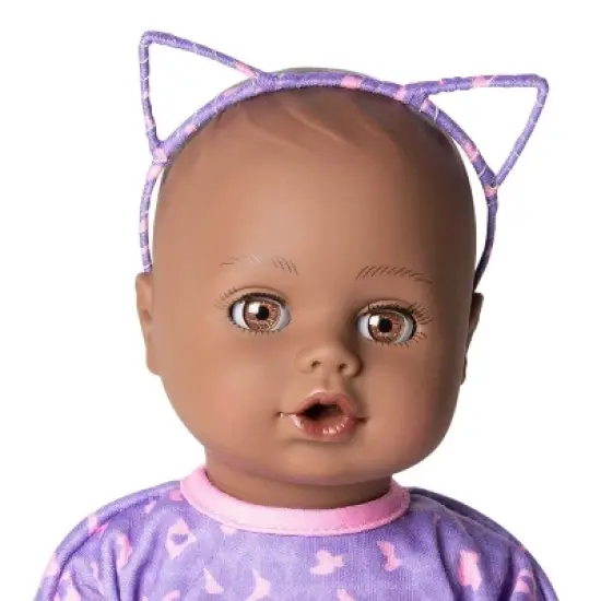 Adora Black Baby Doll 13 inch Playtime Baby Wild at Heart with a Toy Baby Bottle image {1}