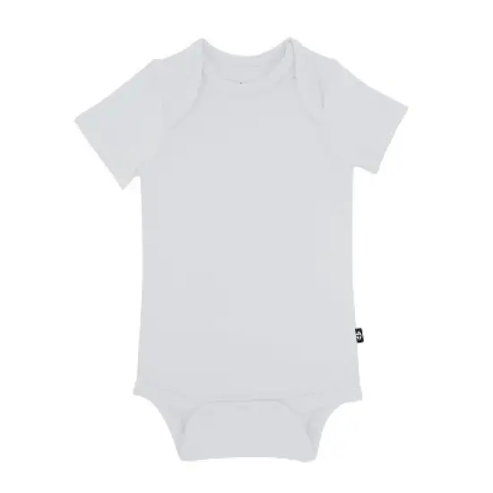 Kyte Baby 2-Pack Short Sleeve Bodysuit in Cloud and Storm image {6}