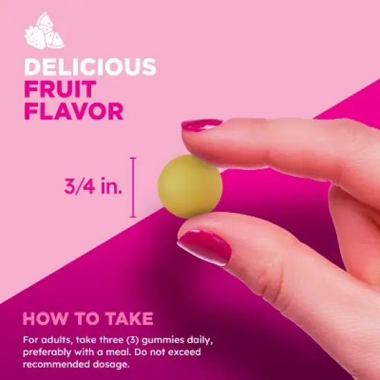 Pink Vitamins Vibrant Prenatal Multivitamin + DHA Gummies - Natural Berry - 60ct image {3}