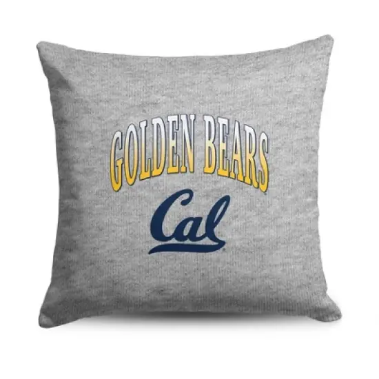 NCAA Cal Golden Bears 16" Heather Gray Sweatshirt Pillow image {5}