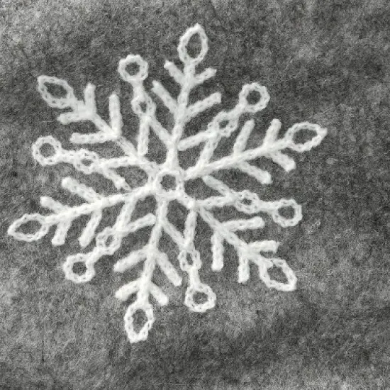 18" Gray Christmas Stocking with Snowflakes - National Tree Company image {4}