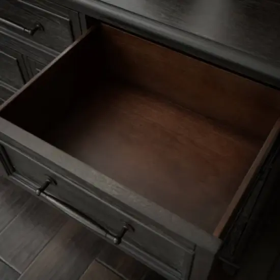 5pc Cindi Sleigh Bedroom Set Gray - Abbyson Living image {9}