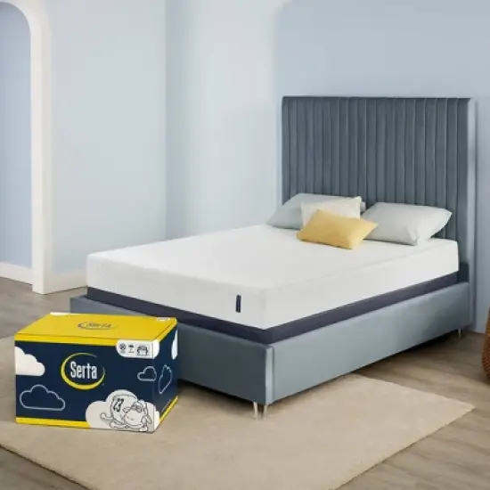 Serta Medium Firm 8" Gel Memory Foam Mattress image {12}
