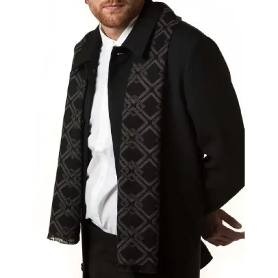 Mio Marino | Men's Cashmere Feel, 100% Cotton Fashion Winter Scarf image {12}