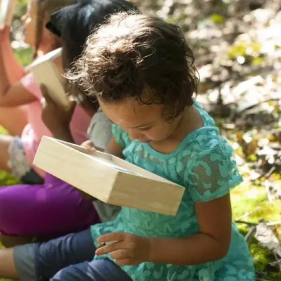 Guidecraft Magnification Stacking Blocks - 6 Piece Set image {3}