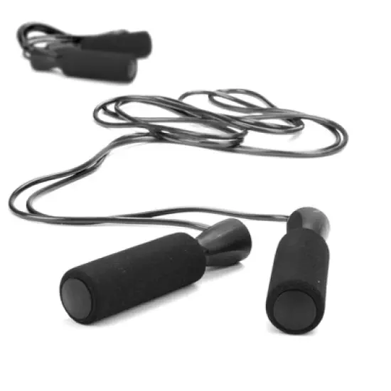 Mind Reader Adjustable Jump Rope with 5.25" Memory Foam Ergonomic Handles, 2 Pack image {2}