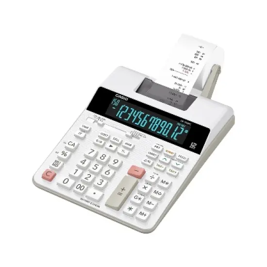 Casio (HR-300RC) 12-Digit Printing Calculator White image {2}