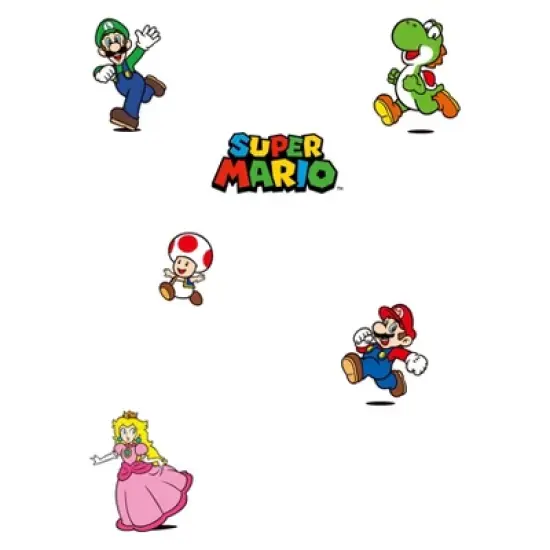 Men's Super Mario Graphic Pullover Sweatshirt - Yellow/White/Heathered Blue image {2}