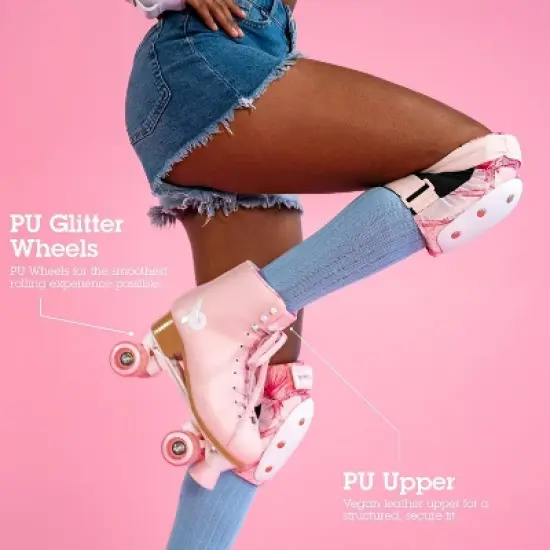 Prettyfly Womens' Retro Quad Skates Vegan Leather image {8}