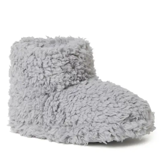 Dearfoams Kid's Tate Pile Bootie Slipper image {5}