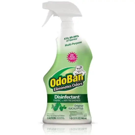 OdoBan Ready-to-Use Disinfectant and Odor Eliminator, 32 Ounce Spray Bottle, Original Eucalyptus Scent image {7}