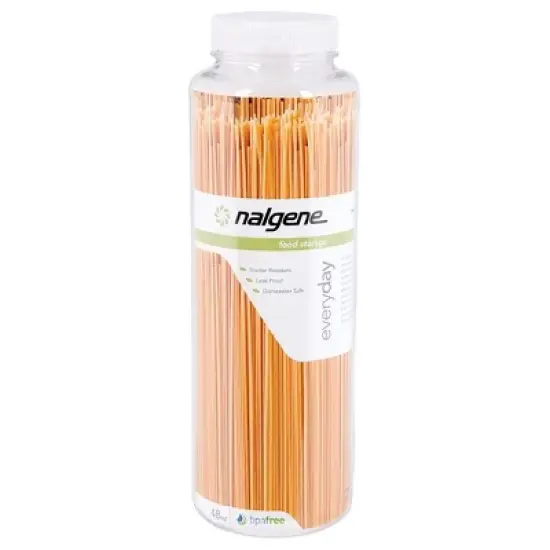 Nalgene Wide Mouth Kitchen Food Storage Jar - Clear/White image {4}