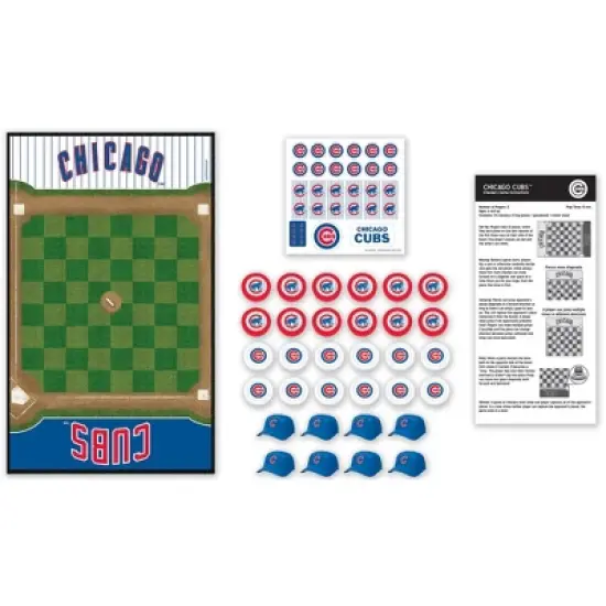 MasterPieces Officially licensed MLB Chicago Cubs Checkers Board Game for Families and Kids ages 6 and Up image {2}