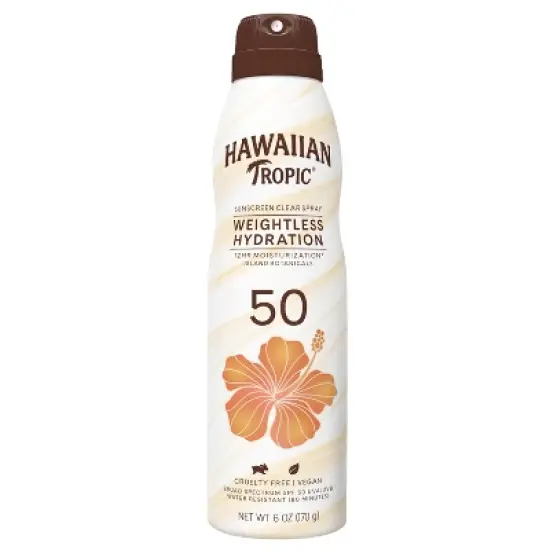 Hawaiian Tropic Silk Hydration Weightless Sunscreen C-Spray - 6oz image {8}