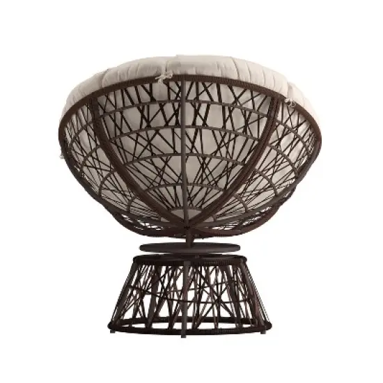 Flash Furniture Bowie Comfort Series Swivel Patio Chair with Cushion image {8}