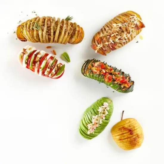Lekue Hasselback Potato Cutter, Terracotta image {3}