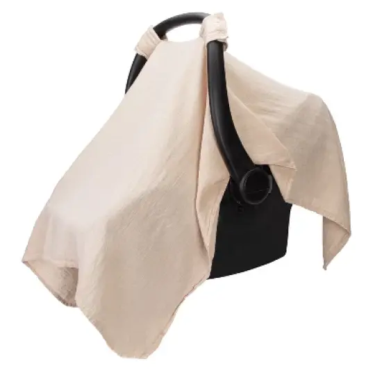 Muslin Cotton Baby Car Seat Cover, Universal Fit Carseat Canopy Covers for babies, Girls and Boys By Comfy Cubs image {8}