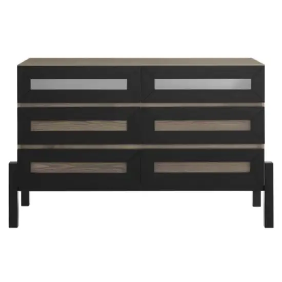 Merritt Dresser and Mirror Oak - Modway image {4}