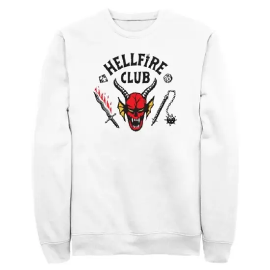 Men's Stranger Things Welcome to the Hellfire Club Sweatshirt image {3}