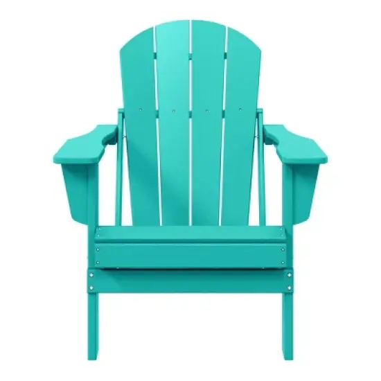 WestinTrends Malibu HDPE Outdoor Patio Folding Poly Adirondack Chair image {27}