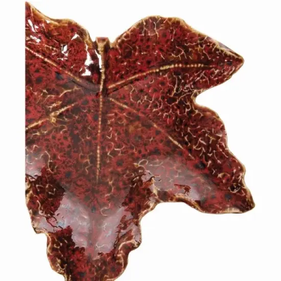 Gallerie II Red Leaf Plate image {2}
