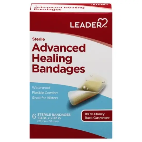 Leader Sterile Advanced Healing Bandages 6 ea image {1}