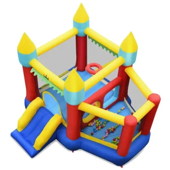 Costway Inflatable Bounce House Slide Jumping Castle Ball Pit Tunnels Without Blower image {4}