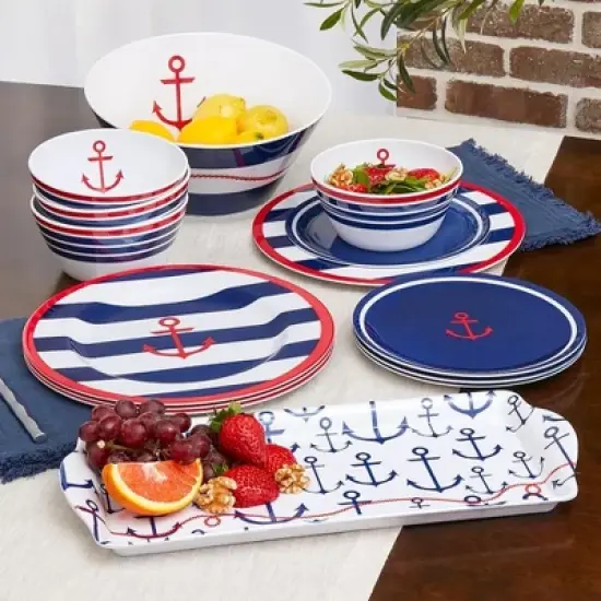 The Lakeside Collection Lake Melamine Dinnerware - Platter image {2}