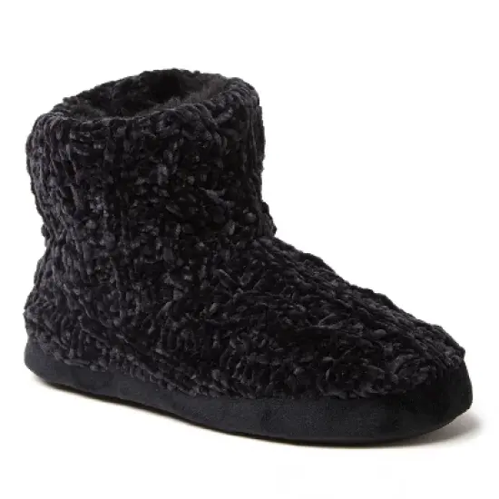Dearfoams Women's Leah Chenille Cable Bootie Slipper image {5}
