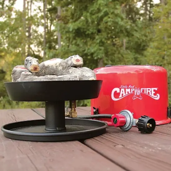 Camco Little Red Outdoor Portable Tabletop Propane Heater Fire Pit image {4}