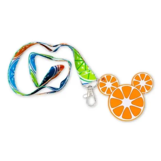Seven20 Disney Mickey Mouse Fruit Lanyard With Orange Charm image {9}