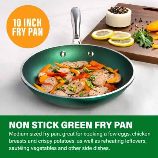 Granitestone Emerald 10" Nonstick Fry Pan with Stay Cool Handle image {2}
