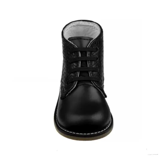 Josmo Logan Toddler Woven Leather Unisex Kids Non-Slip First Walker Baby Shoes image {4}