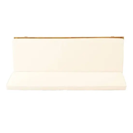 Jill Outdoor Acacia Wood Convertible Daybed with Cushions Teak/Beige - Christopher Knight Home image {4}