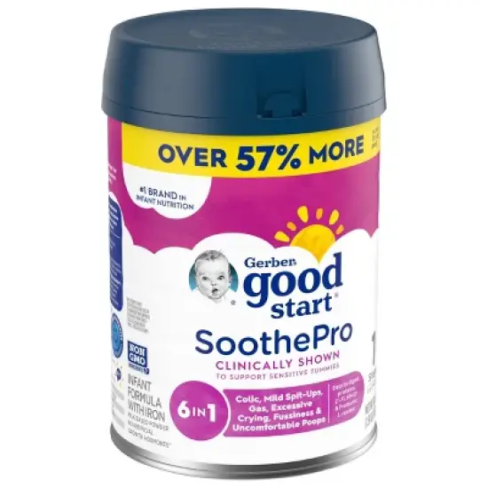 Gerber Good Start SoothePro Non-GMO Powder Infant Formula  - 30.6oz image {1}