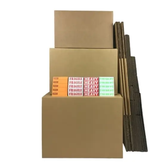 UBMOVE Moving Kit #2 - 14 Combo Small, Medium, Large Boxes And Labels image {2}