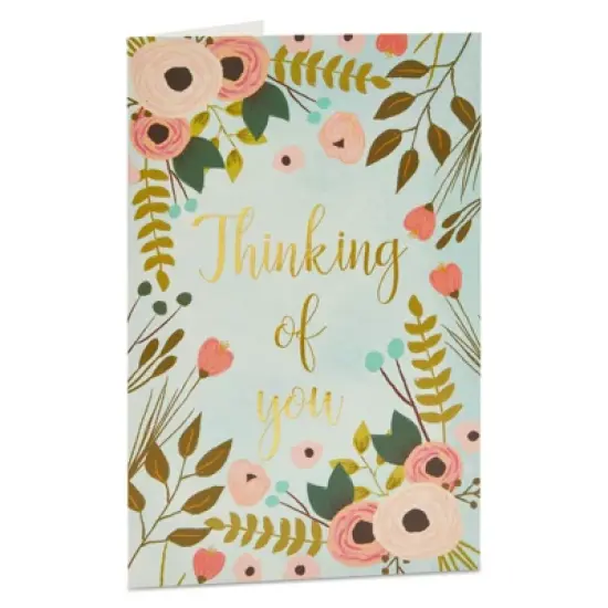 Best Paper Greetings 48 Pack Thinking of You Cards with Envelopes Box Set for All Occasions, Flower Designs, Gold Foil, 4x6 In image {7}