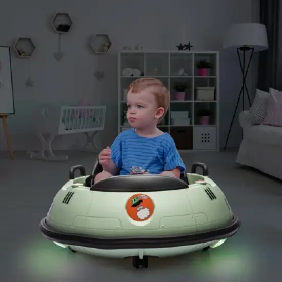 Ride On Bumper Car, 12V Electric Kids Car with Remote Control, Safety Belt, Music, Flashing Lights, 360 Degree Spin image {6}