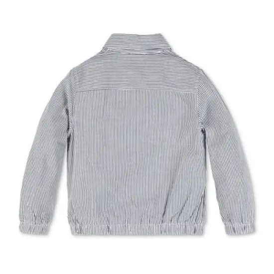 Hope & Henry Boys' Long Sleeve Seersucker Bomber Jacket, Kids image {2}