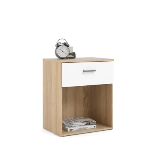 1 Drawer Nightstand in White - Tvilum image {9}