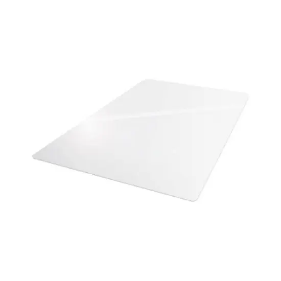 Vinyl Rectangular Chair Mat for Hard Floor Clear - Floortex image {9}