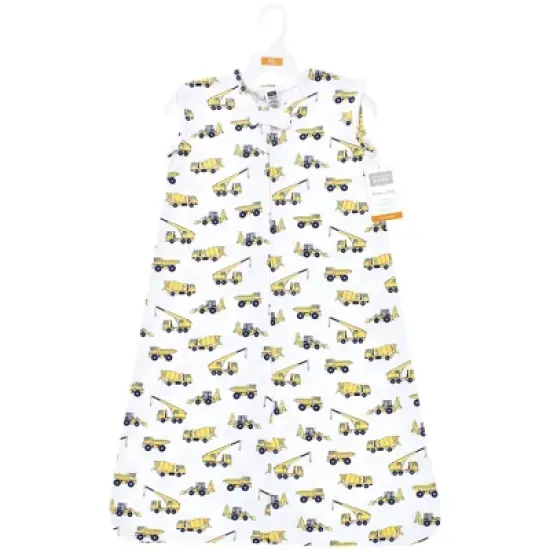 Hudson Baby Cotton Sleeveless Wearable Sleeping Bag, Sack, Blanket, Construction image {1}