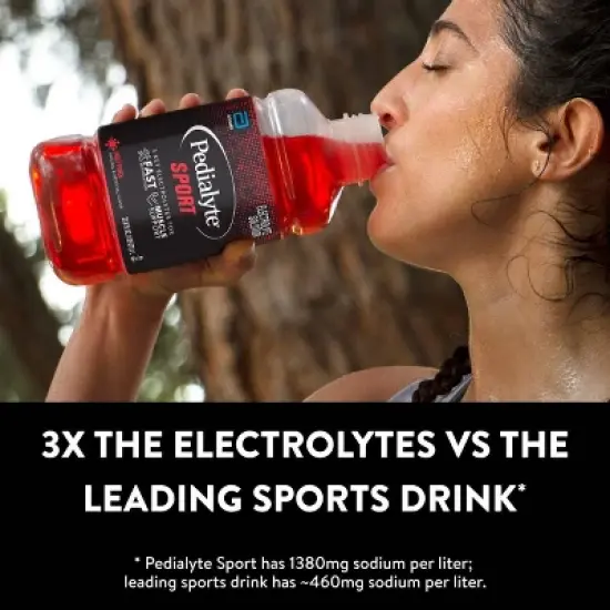 Pedialyte Sport Electrolyte Solution Hydration Drink - Fruit Punch - 33.8 fl oz image {4}