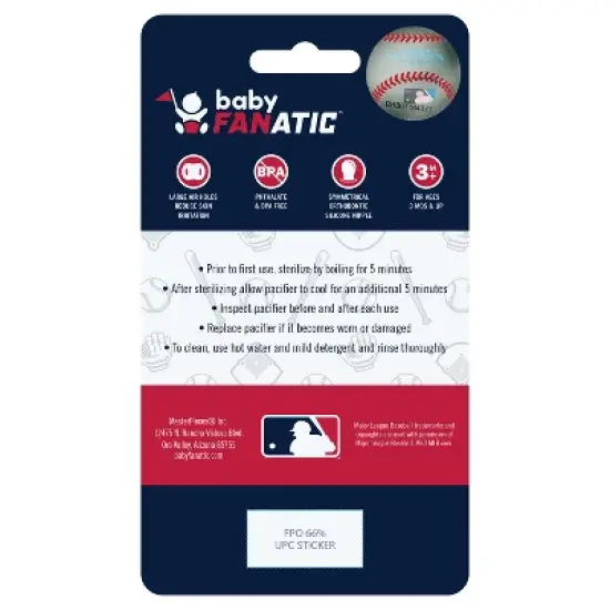 BabyFanatic Officially Licensed Unisex Pacifier 2-Pack - MLB Houston Astros image {2}