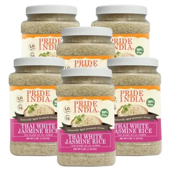 PRIDE OF INDIA Thai White Jasmine Rice image {12}