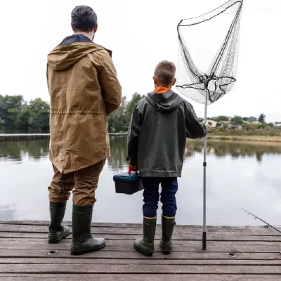 Fishing Net with Telescoping Handle- Collapsible and Adjustable Landing Net with Corrosion Resistant Handle and Carry Bag By Leisure Sports (80") image {6}