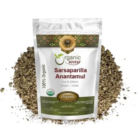 Organic Way Sarsaparilla / Anantamul Cut & Sifted 4 Oz image {3}